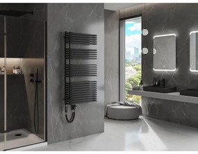 Mexen Amor, elektrické vykurovacie teleso 1200x600 mm + vykurovacia tyč 900 W, čierna, W120-1200-600-2900-70