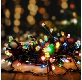 Brilagi - LED vianočný vonkajší reťaz 200xLED/2 režimy 25m IP44 viacfarebný