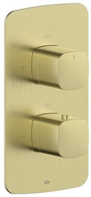 KFA Armatura 5759-001-31 - Termostatická sprchová batéria pre podomietkovú inštaláciu MALAGA k. zlatá