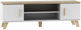 Cama TV stolík Lotus - biela, 160 cm