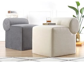 Taburet TIKI 47x45 cm sivý