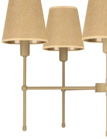 Luster na tyči MADELA 5xE14/40W/230V juta/béžová