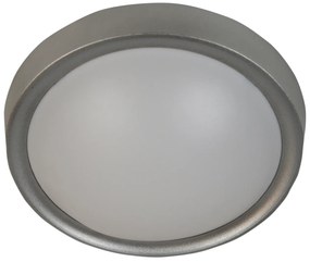 CLX LED stropné / nástenné osvetlenie CACERES, 1xE27, 11W, 30cm, okrúhle, šedé