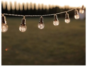 LED svetelná reťaz v tvare žiaroviek DecoKing Bulb, 20 svetielok, 2,4 m