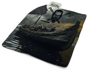 Sablio Plážová deka Vikingové Loď: 200x140 cm