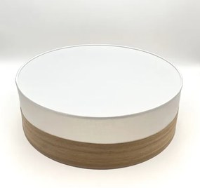 Stropné svietidlo SIRJA WOOD 2xE27/15W/230V pr. 45 cm biela/dub