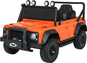 Elektrické autíčko Land Rover Defender 110 SVX oranžové
