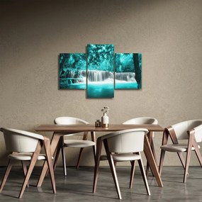 Obraz - Modrý vodopád (90x60 cm)