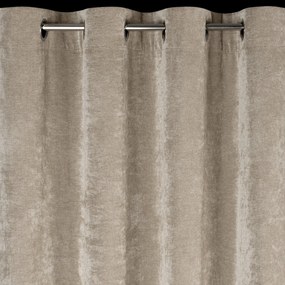 ZÁVES NA KRÚŽKOCH NILO 140X250 CM SVETLOHNEDÁ