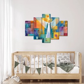 Obraz - Geometrický anjel (150x105 cm)
