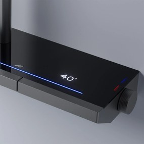 Rea Pedro, sprchový set s termostatom, grafitová, REA-P0896