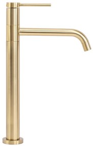 Umývadlová batéria vysoká Rea Lugano zlatá brúsená