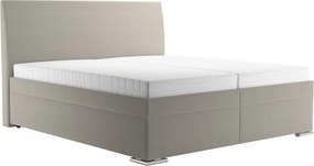 Posteľ Monte 180x200 cm, béžová tkanina