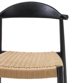 Barová stolička glynis 62 cm čierna MUZZA
