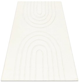 Koberec CURVY biely 11 Arches, prateľný