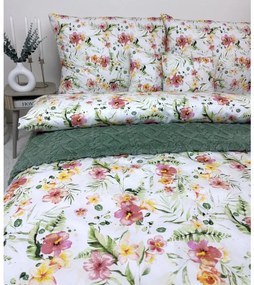 Bavlnené obliečky Daila 140x200 / 70x90 cm – 100% prírodná bavlna, stredomorský dizajn, zapínanie na zips
