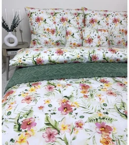 Bavlnené obliečky Daila 140x200 / 70x90 cm – 100% prírodná bavlna, stredomorský dizajn, zapínanie na zips