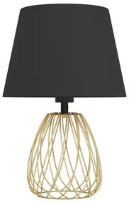 Eglo 390039 - Stolná lampa JAZMINIA 1xE27/40W/230V čierna/zlatá