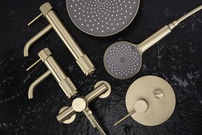 Rea Lungo Stripe, umývadlová batéria, zlatá matná, REA-B8050