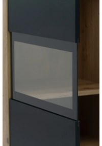 Komoda Baros 26 132 cm so zásuvkami - dub artisan / čierny mat