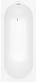 VILLEROY &amp; BOCH Oberon pravouhlá vaňa z materiálu Quaryl, odtok zboku, 1700 x 750 x 450 mm, biela alpská, UBQ170OBE2V-01