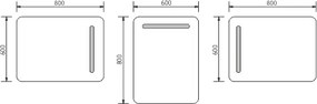 Nimco LED zrkadlo 600x800 - ZP 2002