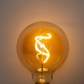 Sada 5 ks E27 Stmievateľná LED žiarovka so špirálovým vláknom G95 4W 270lm 2200K