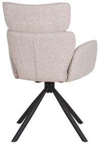 Béžové čalúnené jedálenské kreslá v súprave s podrúčkami 2 ks Cordoba – House Nordic