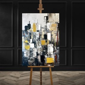 Obraz s ručne maľovanými prvkami 70x100 cm Cityscape – Styler