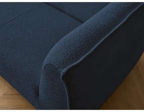 Tmavomodrá pohovka z textílie buklé 242 cm Giorgia – Bobochic Paris