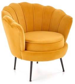 Křeslo Amorinito 2 hořčicově žluté