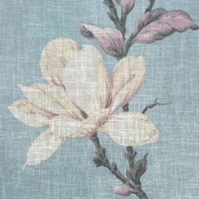 Dekorstudio Dekoračný etamínový záves LUNA s kvetinovým motívom 140x250cm - sivý