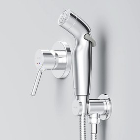 Batéria s hygienickou sprchou AM.PM X-Joy S F40HXB00 chróm