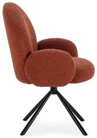 Kreslo v tehlovej farbe Dario – Marckeric