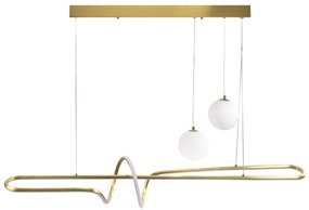 Toolight Toolight, LED stropné osvetlenie 120cm, LHJ039-CP, zlatá matná, OSW-60024