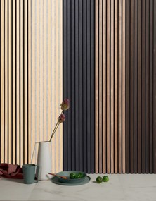 Drevený akustický panel, 2400 x 600 mm, B2BP001, breza