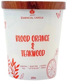 Sviečka Arome v skle s kovovým viečkom 255g Bloodorange &amp; Teakwood