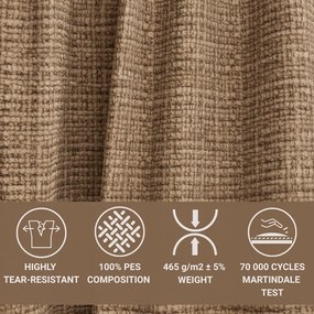 Svetlohnedá ženilková rohová pohovka (ľavý roh/do L) Kirou – Maison de Rêve