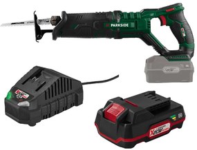 Parkside®  Aku chvostová píla 20 V Pssa 20-Li B2 + Akumulátor 20 V/2 Ah PAP 20 B1 + Nabíjačka na akumulátor 20 V/2,4 A PLG 20 C1  (800011528)