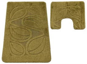 Sada kúpeľňových koberčekov Montana Flora Khaki