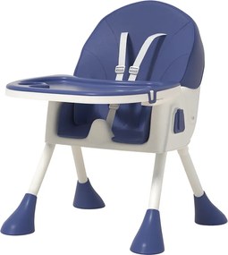 Stolička na kŕmenie KDK03 4v1 modrá + košík a kolieska ZDARMA