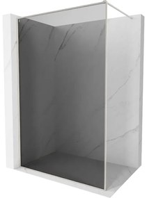 Mexen Kioto-F, sprchová zástena s rámom 120 x 202 cm, 8 mm šedé sklo, oceľový profil, 800-120-104-97-40