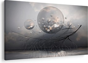 Obraz abstraktných gulí (90x60 cm)