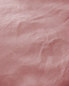 Ľanová posteľná bielizeň Linen 150x200 cm farba produktu ružová látka polopriehľadný, zapletaná
