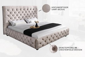 Posteľ Paris 180x200cm champagne velvet