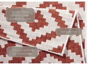 Hnedo-krémový vonkajší koberec NORTHRUGS Malta, 120 x 170 cm