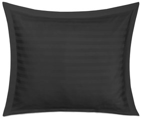 BAMBUSOVÉ OBLIEČKY STRIPE COAL 200X220 CM, 2KS 70X80 CM, 4 KS 40X40 CM ČIERNE
