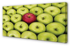 Obraz canvas Zelená a červená jablká 140x70 cm