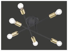 Stropné svietidlo Trio Cross, výška 19 cm
