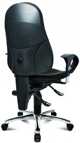 Topstar Topstar - kancelárska stolička Sitness 15 - bordó/ čierna, plast + textil + kov